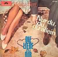 Nur Du, Du, Du Allein ----- Melitta Berg ----- 
"Nur Du, Du, Du Allein" aus dem Jahr 1959 ist eine Coversion des Songs "To Know Him Is To Love Him" und war der einzige Hit von Melitta Berg.<br>
Das Lied hat es in Deutschland bis auf Platz 5 der Charts geschafft und hielt sich ganze 24 Wochen in den Charts.<br>
